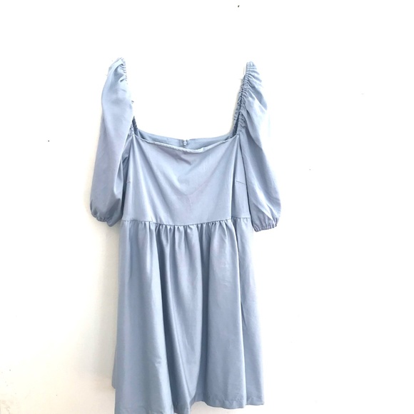 NWT Smash & Tess Sunrise Mini Sky Blue L dress puff sleeve coquette cottage core - Picture 2 of 16